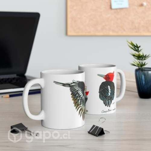 Tazon con diseño de Carpintero macho