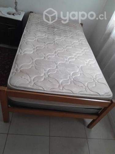 Cama 1 1/2 plaza mas ropa cama