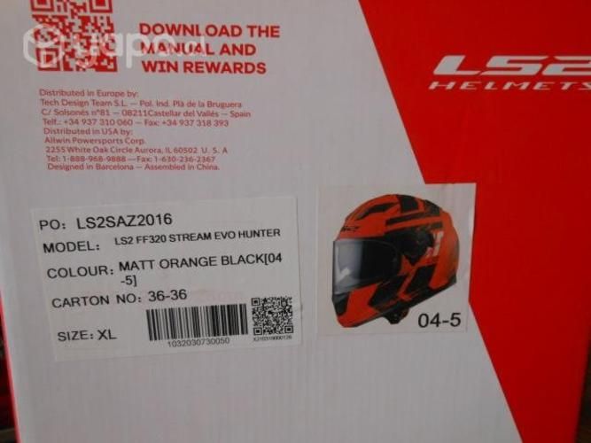 Casco integral ls2 helmets talla xl