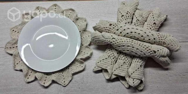 Individuales Redondos a Crochet