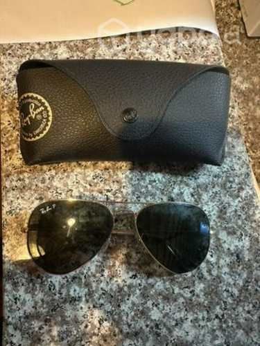 Lente Ray Ban Gold Aviator polarizado