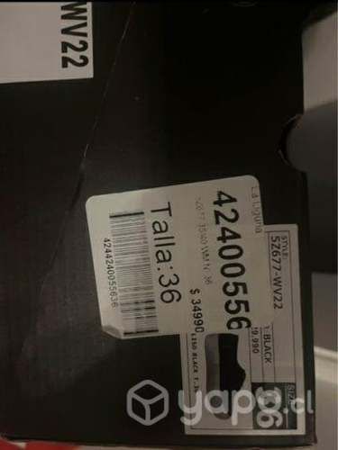 Zapatillas negras maui con terraplen