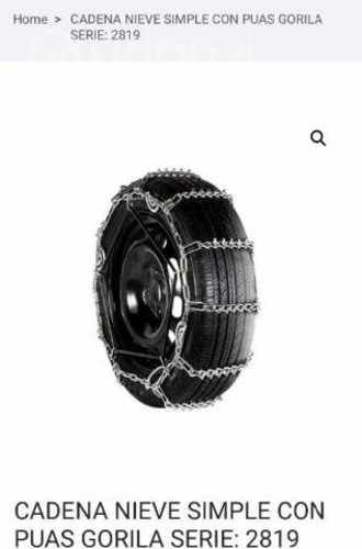 Cadenas para nieve rompe hielo
