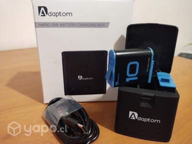 CARGADOR BATERIAS GO-PRO 9/10 +2 Baterias GP10