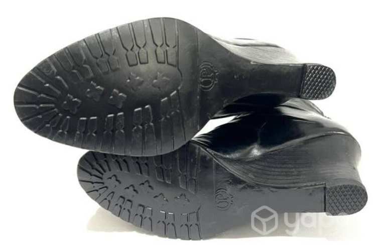 Botín Taco Chino 100% Cuero Marca Pollini N°38