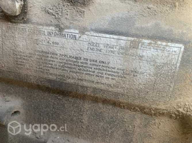 Retroexcavadora 416E, disponemos de Block motor