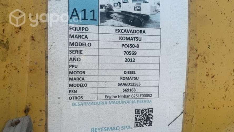 Asiento operador impecable estado