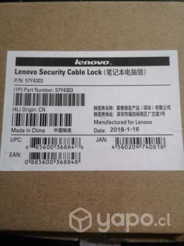 8 Candados Lenovo para Notebook Nuevos