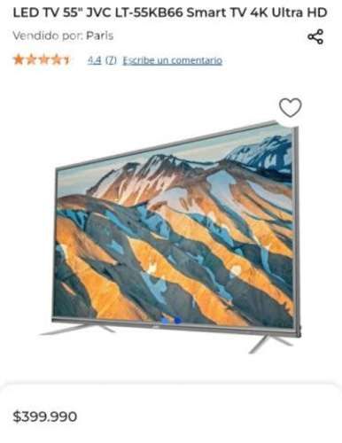 Smart TV JVC 55 pulgadas