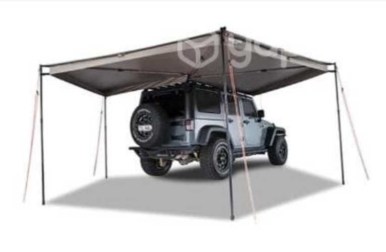 Toldo lateral para auto tipo abanico 270 grados