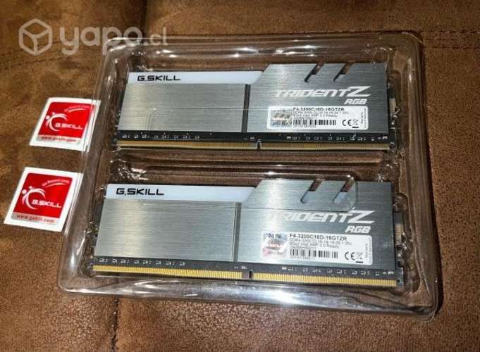G Skill Trident z RGB 2x8 Gb 3200mhz DDR4 Memoria
