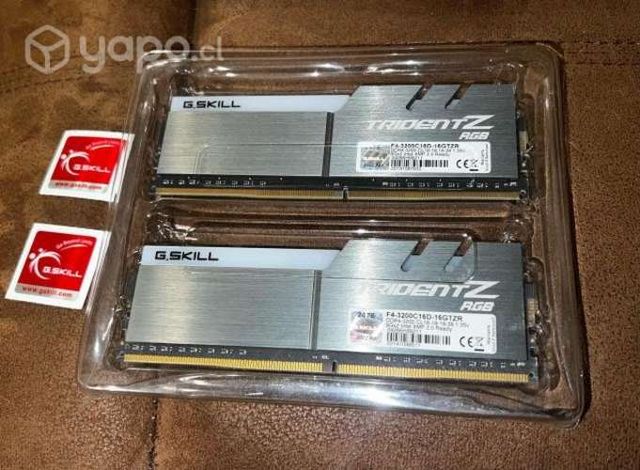 G Skill Trident z RGB 2x8 Gb 3200mhz DDR4 Memoria