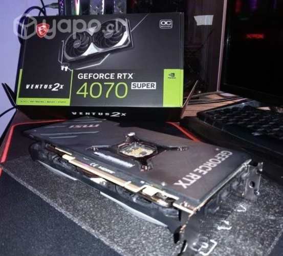 Tarjeta De Video Rtx 4070 12gb Super Msi Ventus 2x