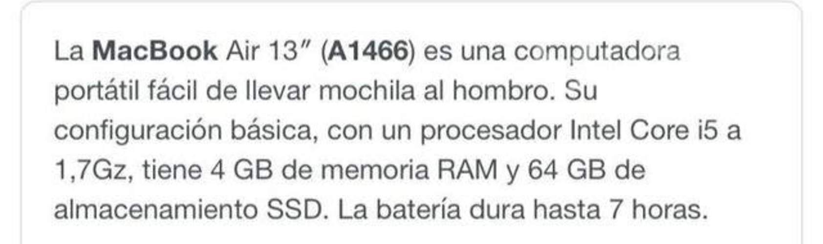 MacBook air poco uso