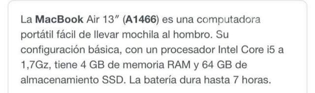MacBook air poco uso