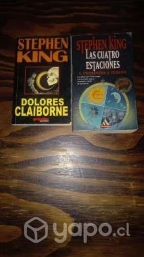 2 libros Stephen king