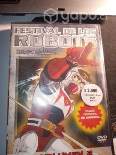 Dvd festival de los robot cap 2 al cap 8