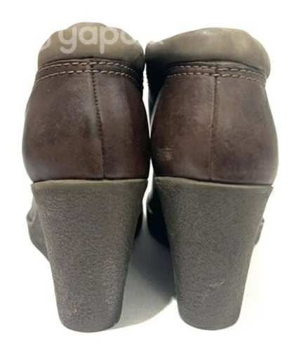 Botín Taco Chino 100% Cuero Marca 16 Hrs N*39 Café