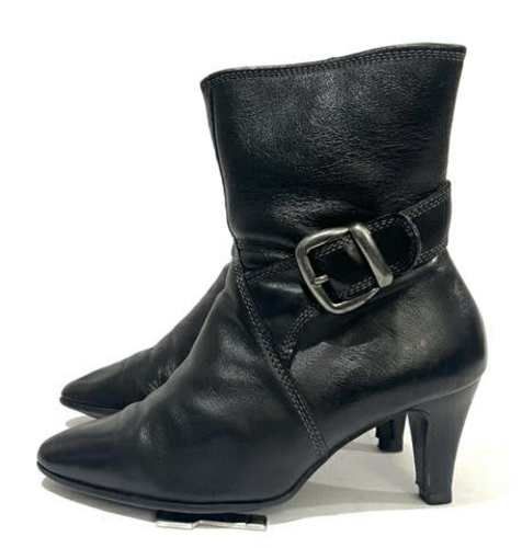 Botín 100% Cuero Marca Bruno Rossi N*37 Negro