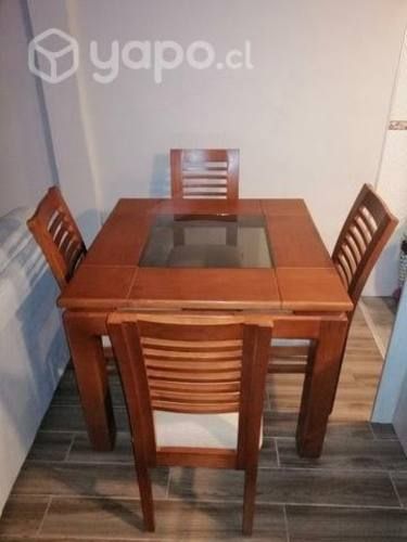 Comedor madera/vidrio