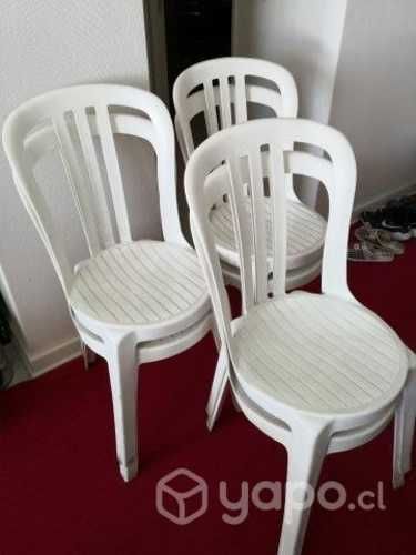 Pack de 6 sillas blancas
