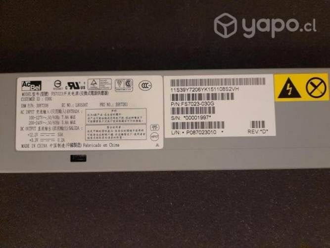 IBM Power Supply SystemX M2/M3 P/N 39Y7206