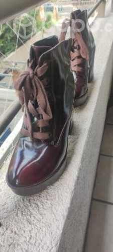 Botines Aldo charol color cherry excelente estado