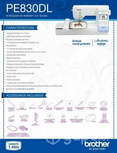 Máquina de Bordar Brother modelo PE830DL DISNEY