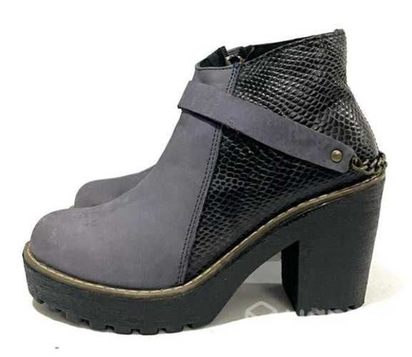 Botín 100% Cuero Tacón Marca Marquis N*38