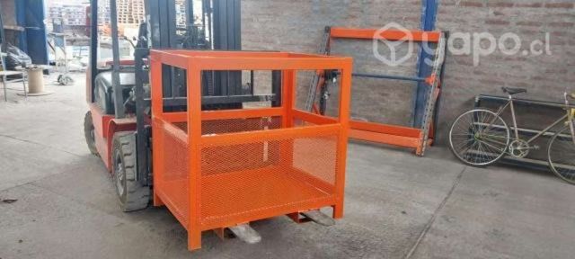 Canastillo metalico para grúa horquilla