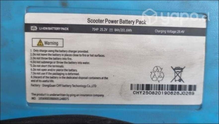 Scooter Eléctrico Scoop c/ Silla plegable p/100kg