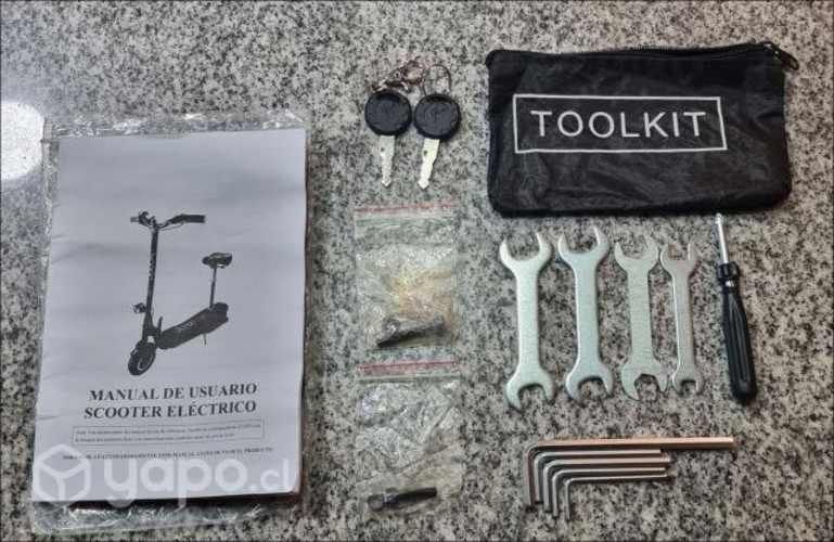 Scooter Eléctrico Scoop c/ Silla plegable p/100kg