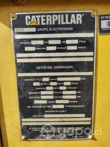 Generador Caterpillar 910kva