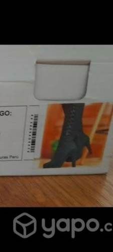 Bota bucanera femenina, estilisa, taco alto