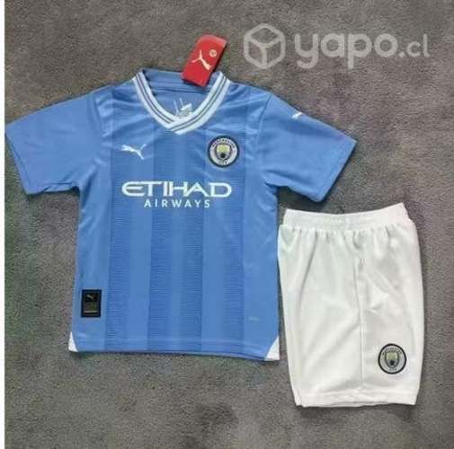 Camiseta de Fútbol 23/24 Manchester City Niño