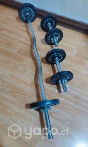 Juego de pesas BARBELL Preolimpico