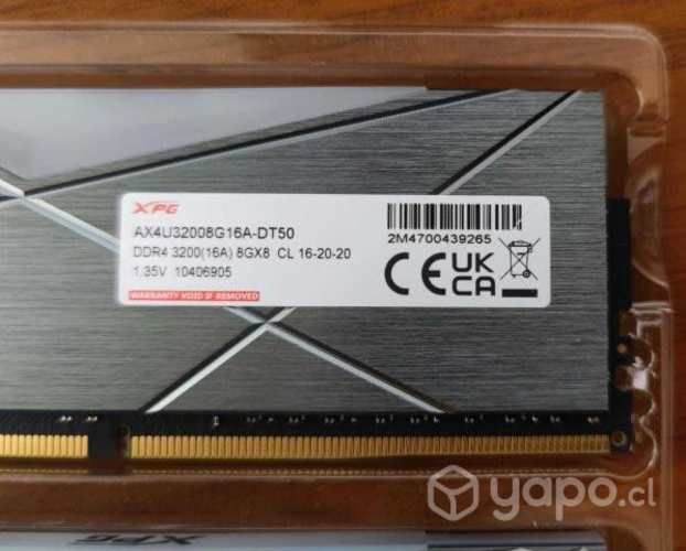 2 Memoria RAM DDR4 XPG Spectrix D50 RGB (8GBx2) 32