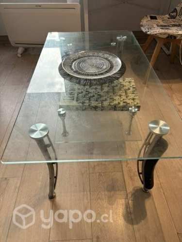 Mesa de centro de vidrio