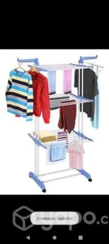 Tendedero De Ropa Perchero Colgador Plegable 3 Ni