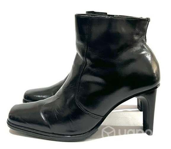 Botín 100% Cuero Made In Brasil N°35 Negro