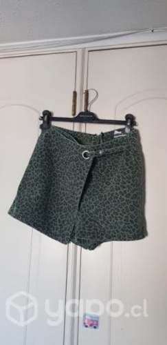 Falda Short Print Verde