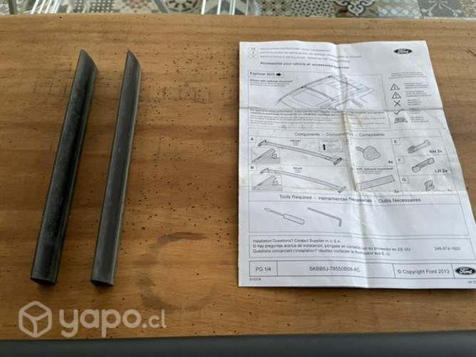 Barras horizontales techo Ford Explorer 2014