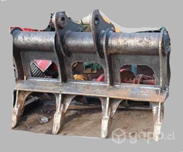 Rastrillo doble efecto para Excavadora