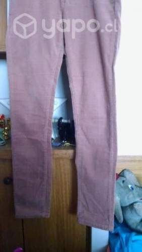 Pantalón Cotelé Rosa, Mujer, Talla 40