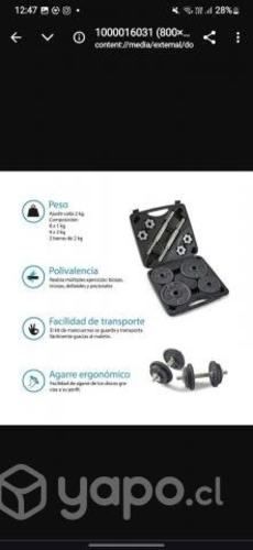 Set de mancuernas 20 kg