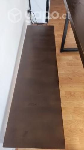 Venta Mesa de madera/acero + 2 banquetas