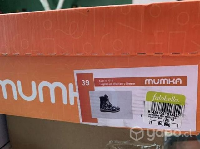 Original botín mumka embalado