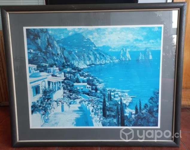 Cuadro de paisaje costero