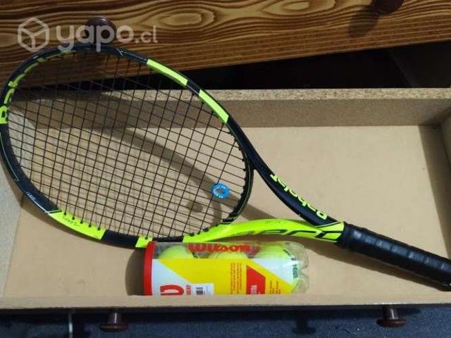 Raqueta de Tenis Babolat Aero Pure + Tarro Wilson