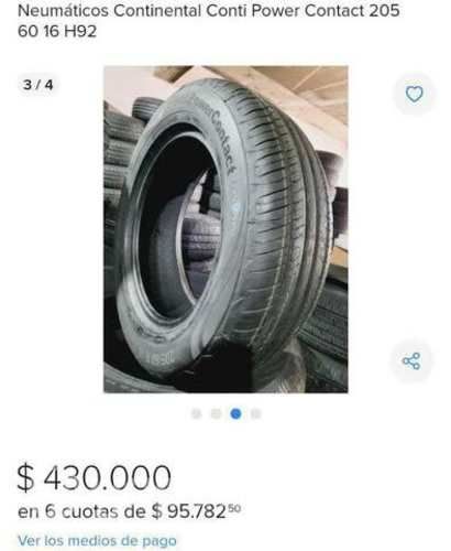 Neumático continental contipawer 205/60 r 16 92h